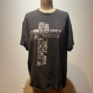 2000s jesus raiders nfl tee
